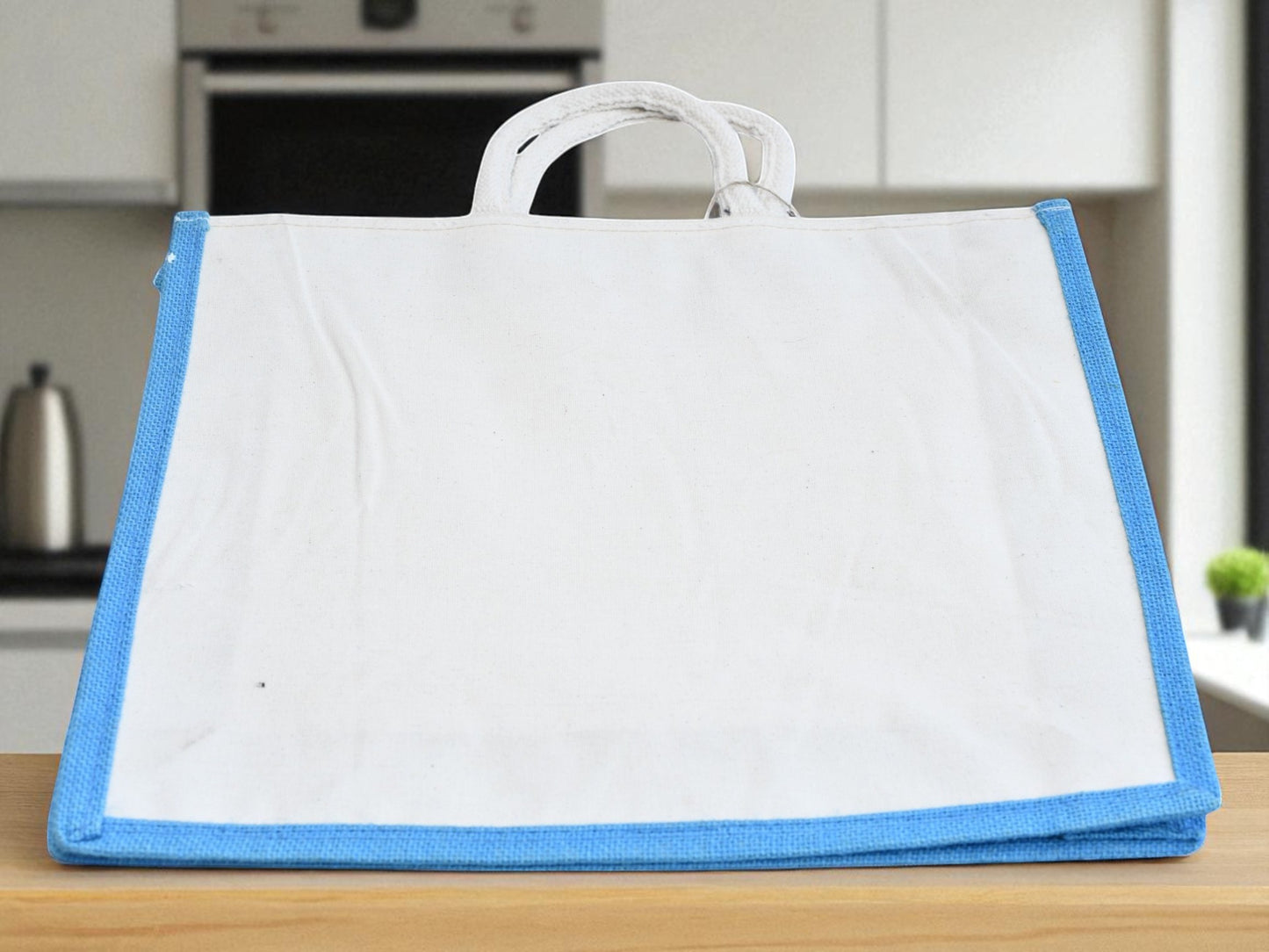 Birsa Craft Big Jute Bag with Sohrai painting on  Shopping Bag