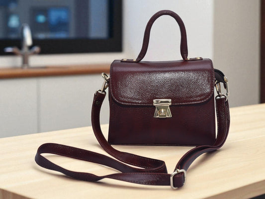 Birsa craft Genuine Leather   Women medium sling , hand Stylish handmade Bag