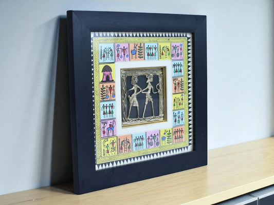 Wall Hanging Dokra with Sohrai  for Home Decor and Gifting.
