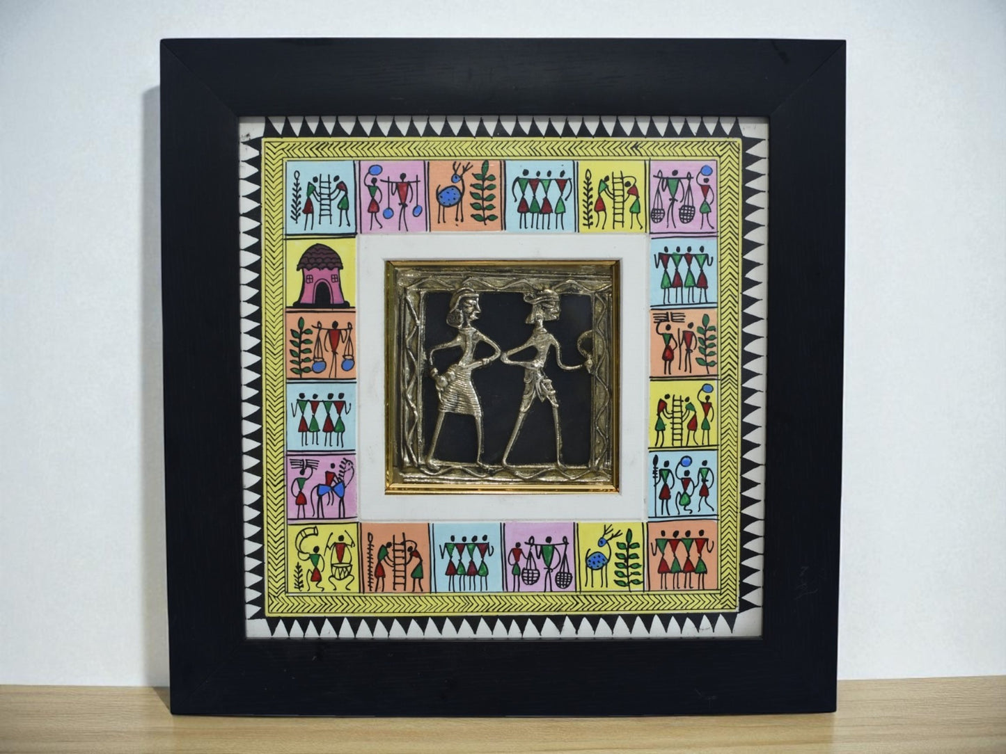 Wall Hanging Dokra with Sohrai  for Home Decor and Gifting.