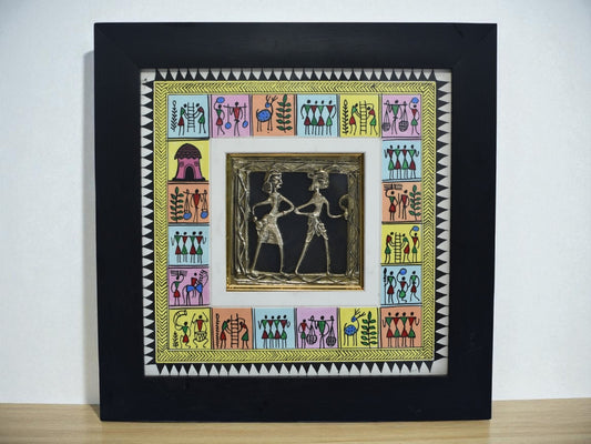 Wall Hanging Dokra with Sohrai  for Home Decor and Gifting.