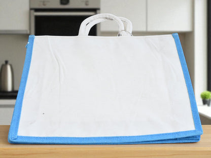 Birsa Craft Big Jute Bag with Sohrai painting on  Shopping Bag