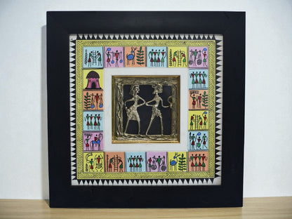 Wall Hanging Dokra with Sohrai  for Home Decor and Gifting.