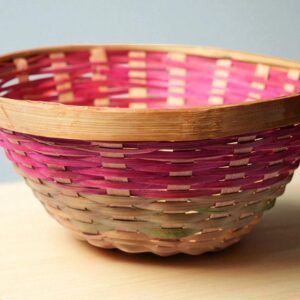 Handcrafted Woven Bamboo Fruit / Vegetable Basket