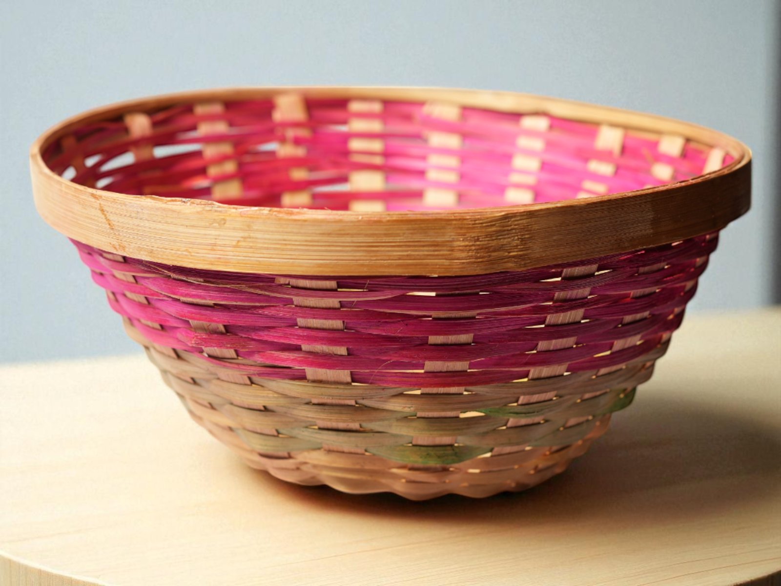 Handcrafted Woven Bamboo Fruit / Vegetable Basket