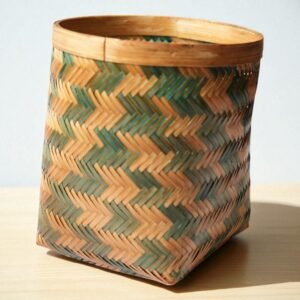 Handcrafted Woven Bamboo Basket