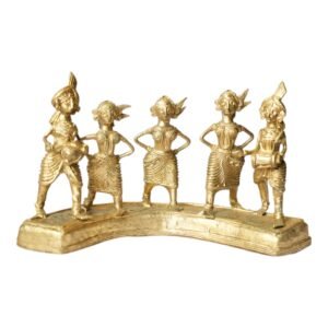 Handcrafted Dokra Metal Tribal Dance Showpiece
