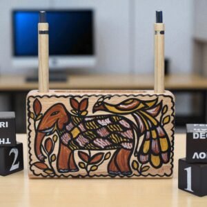 Handcrafted Wooden Desk Organizer