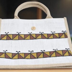 Sohrai Art Jute Handbag