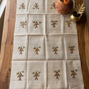 Checkered Floral Booti Dupatta